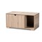 Baxton Studio Jasper Oak Finished 2-Door Wood Cat Litter Box Cover House 157-9543 - alternate 1